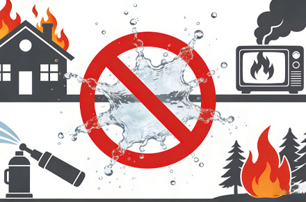 消防科普:这些火灾类型不适合用水扑救 消防科普:这些火灾类型不适合用水扑救